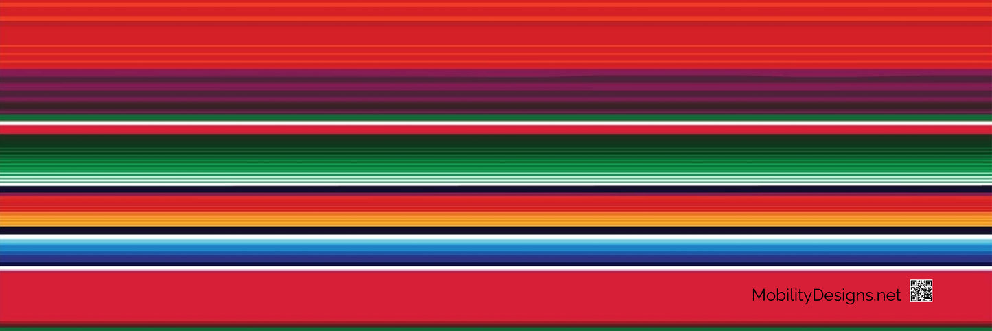 Serape wheelchair banner