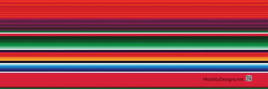 Serape wheelchair banner