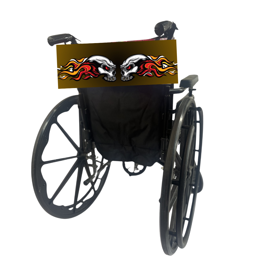 Badass flames wheelchair