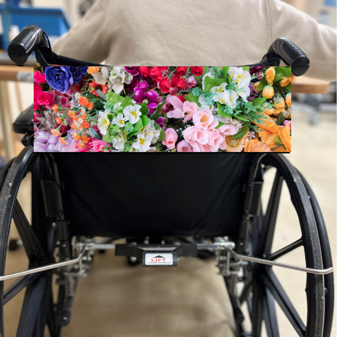 Floral Explosion Wheelchair banner