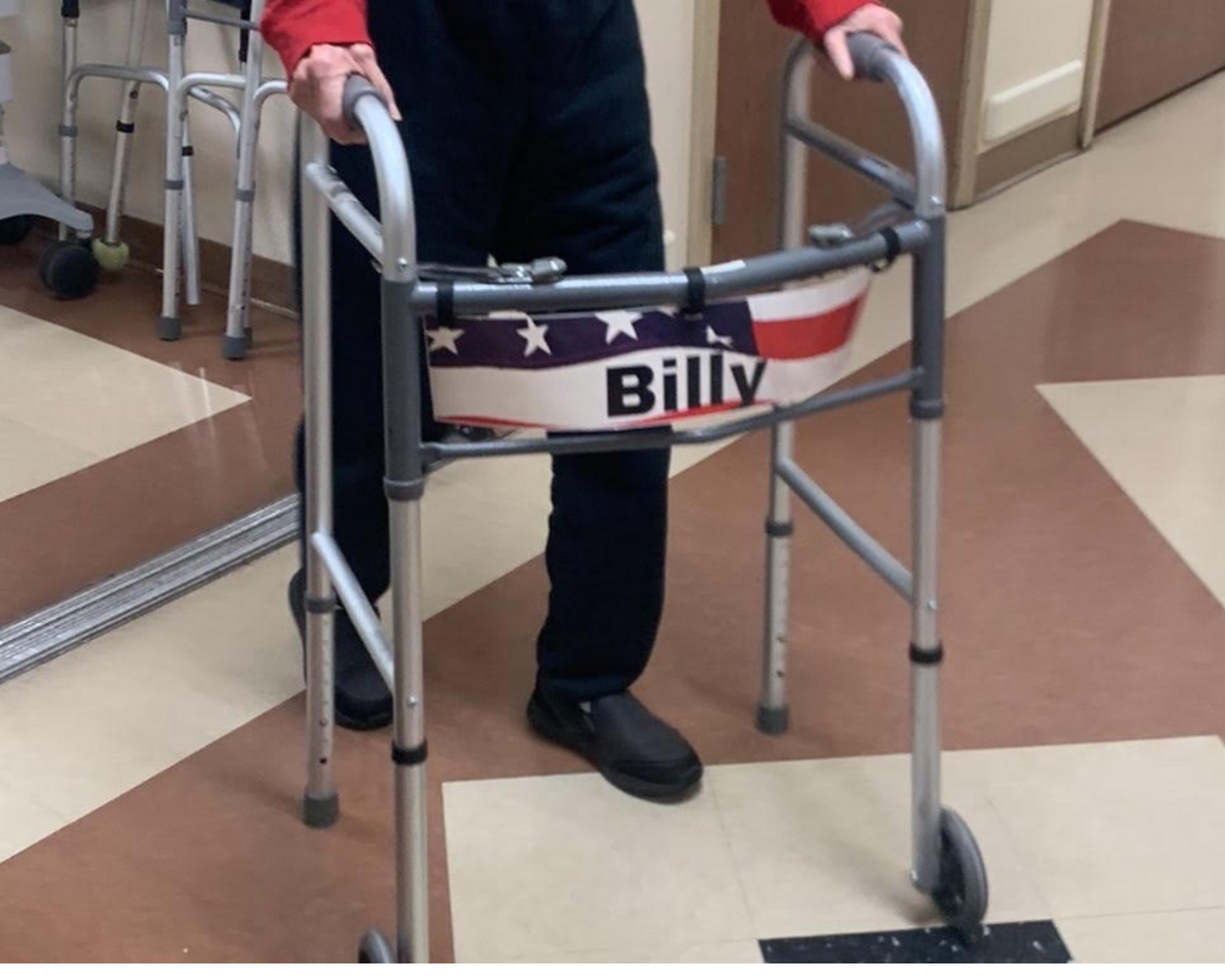 American Flag walker license plate