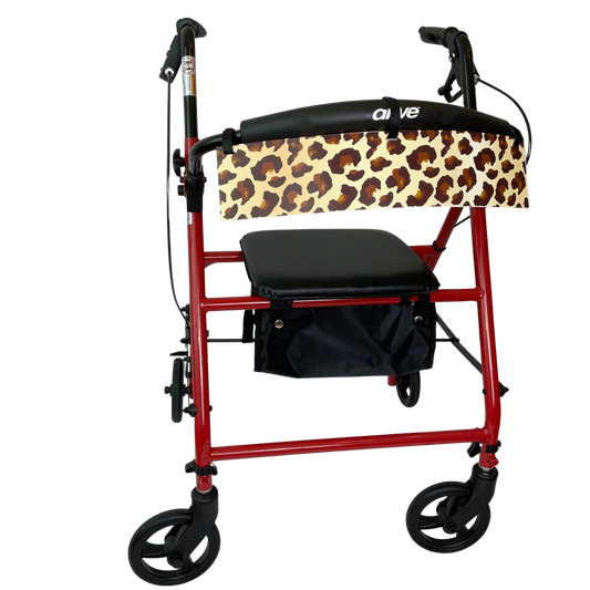 Leopard Print walker license plate