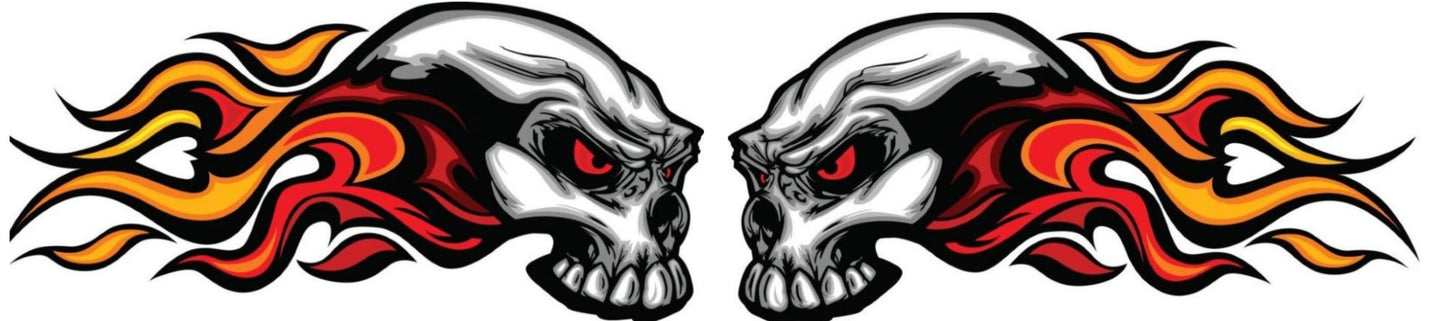 Badass Flames walker license plate