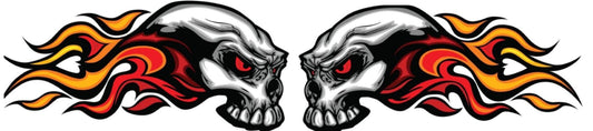Badass Flames walker license plate
