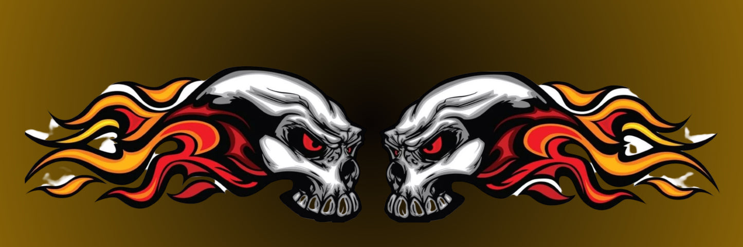 Badass flames wheelchair