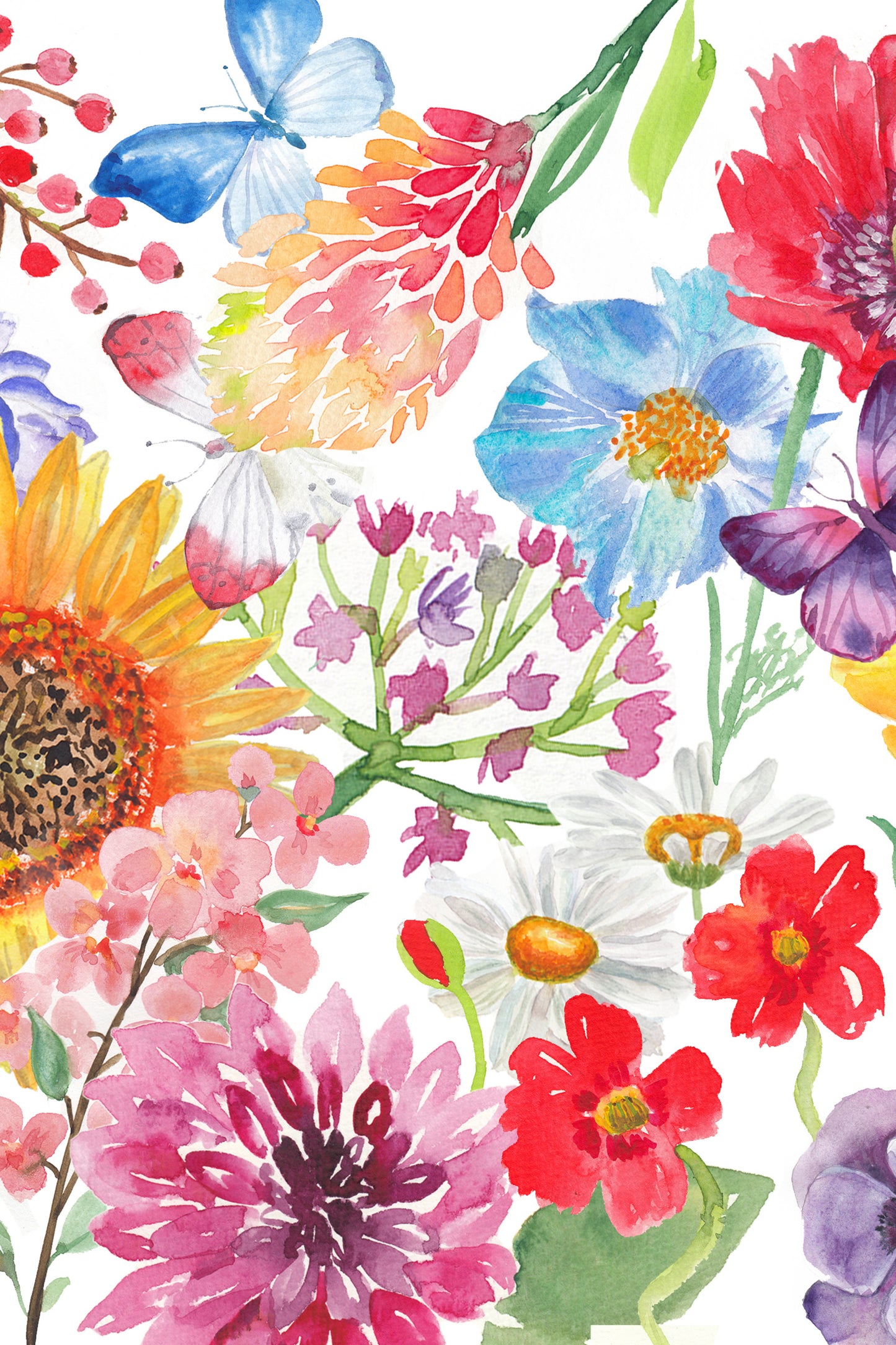Watercolor flowers