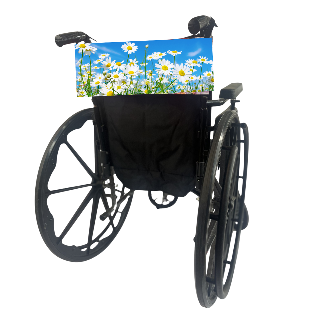 Daisies wheelchair banner