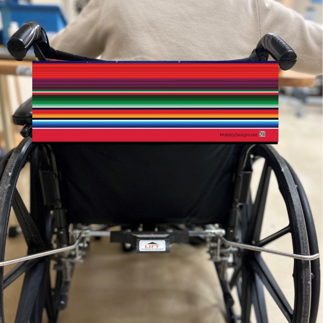 Serape wheelchair banner