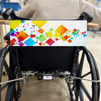 Color blocks wheelchair banner