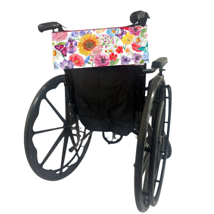 Watercolor flowers wheelchair