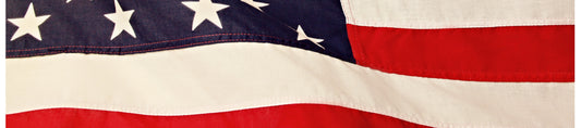 American Flag walker license plate